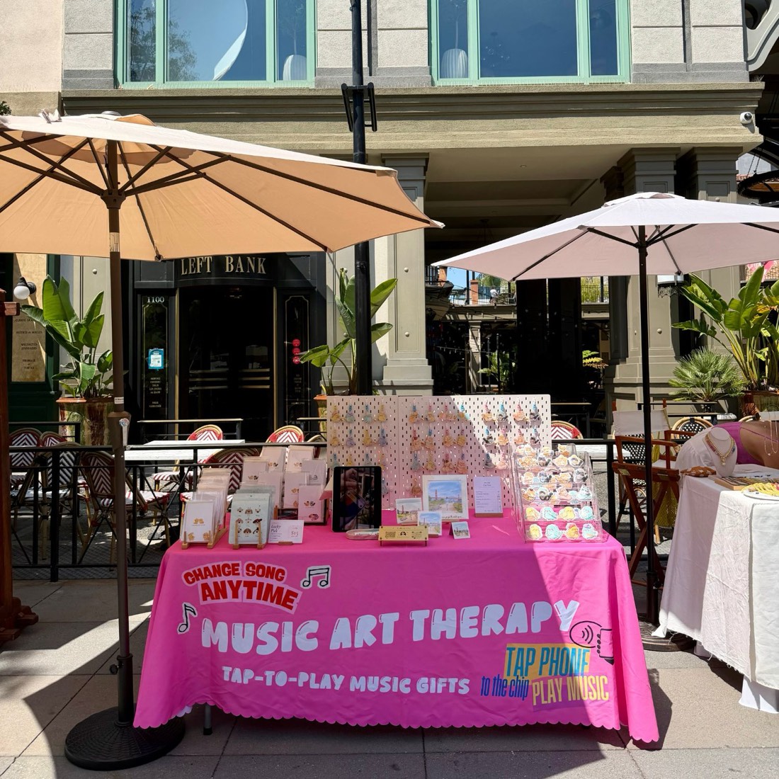 Jenny DIY Corner market booth — tap-to-play music gifts